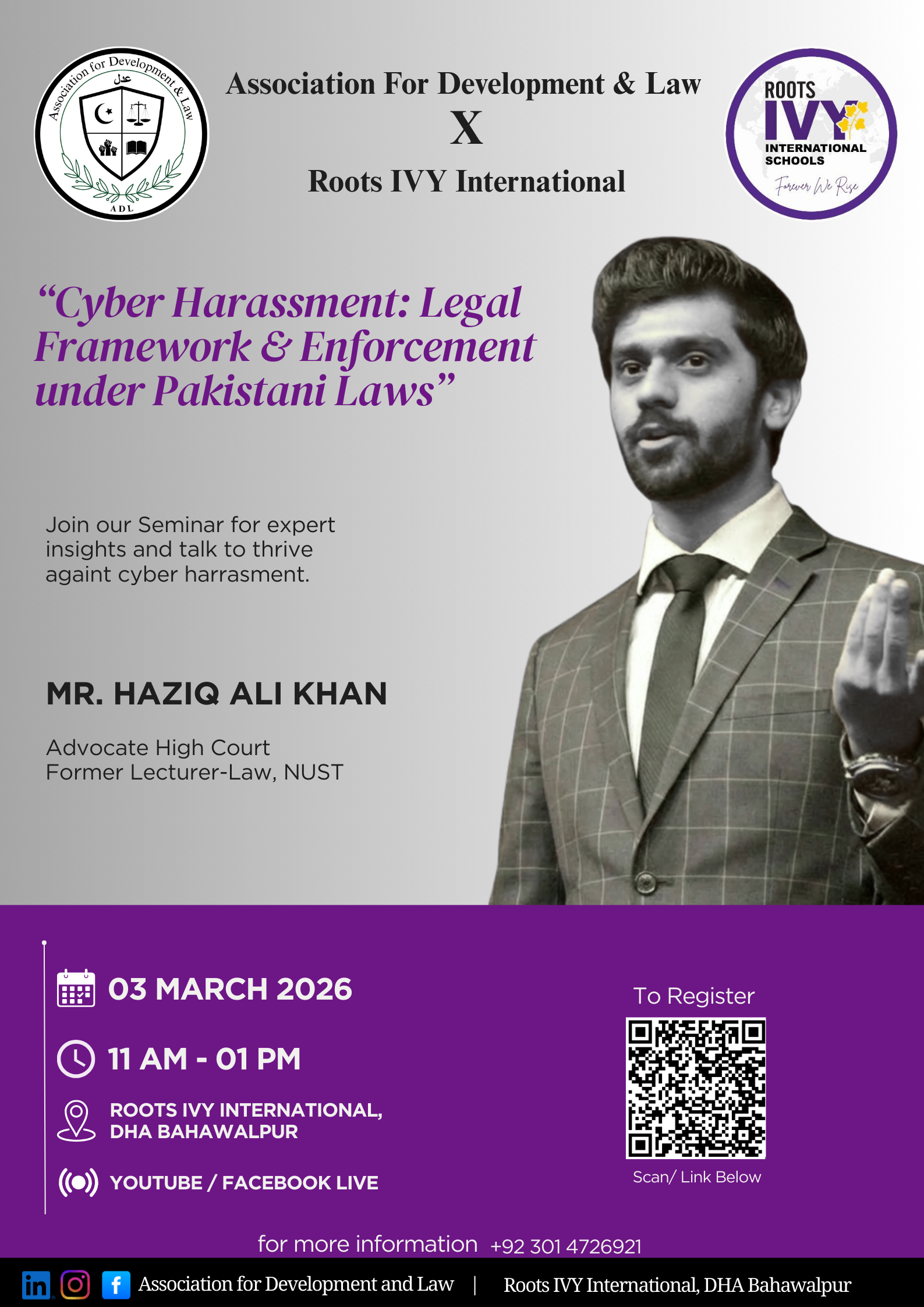 Cyber Harassment: Legal Framework & Enforcement  under Pakistani Law