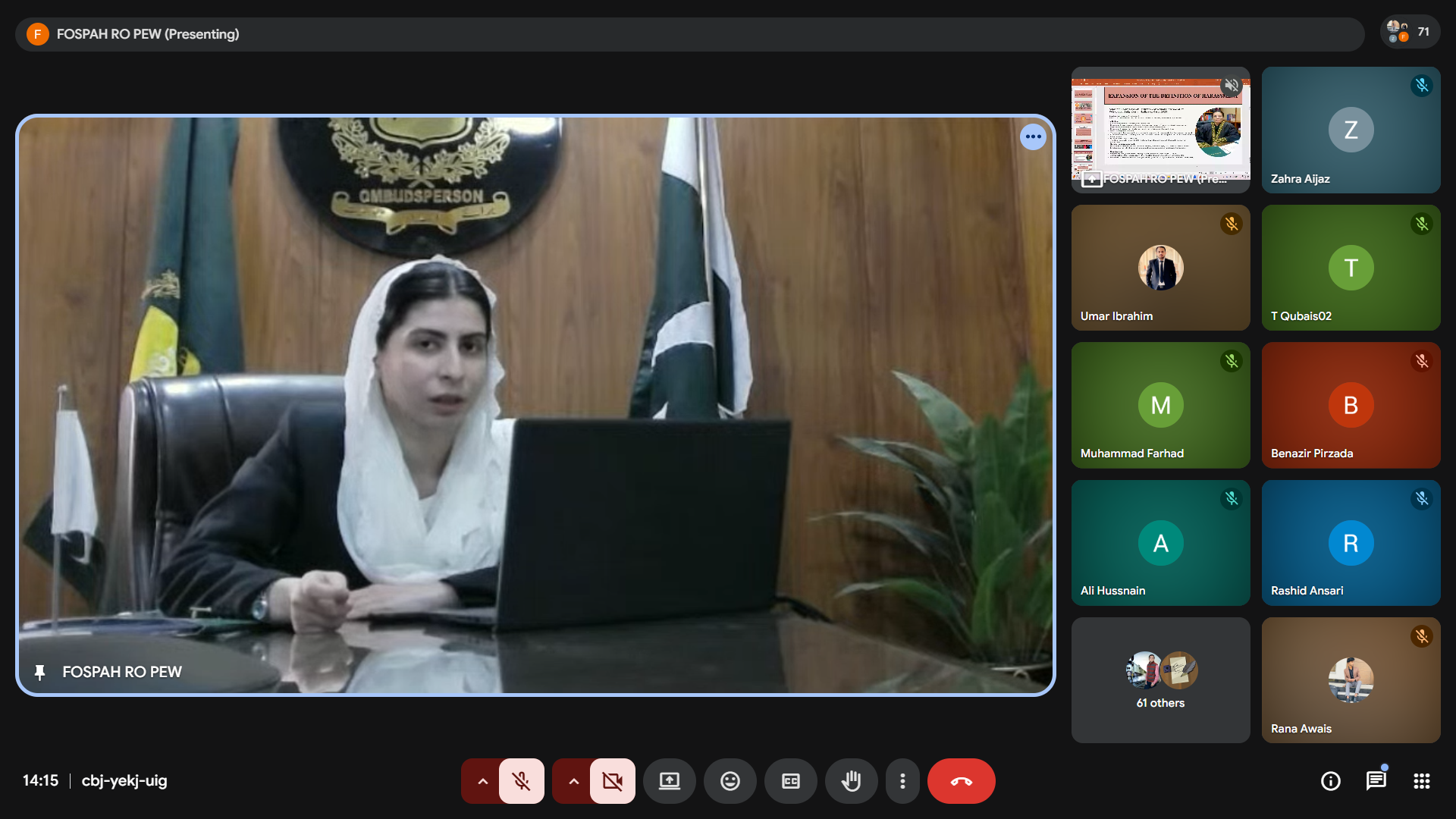 Awareness Session on Protection Against Harassment At Workplace by FOSPAH  x  ADL