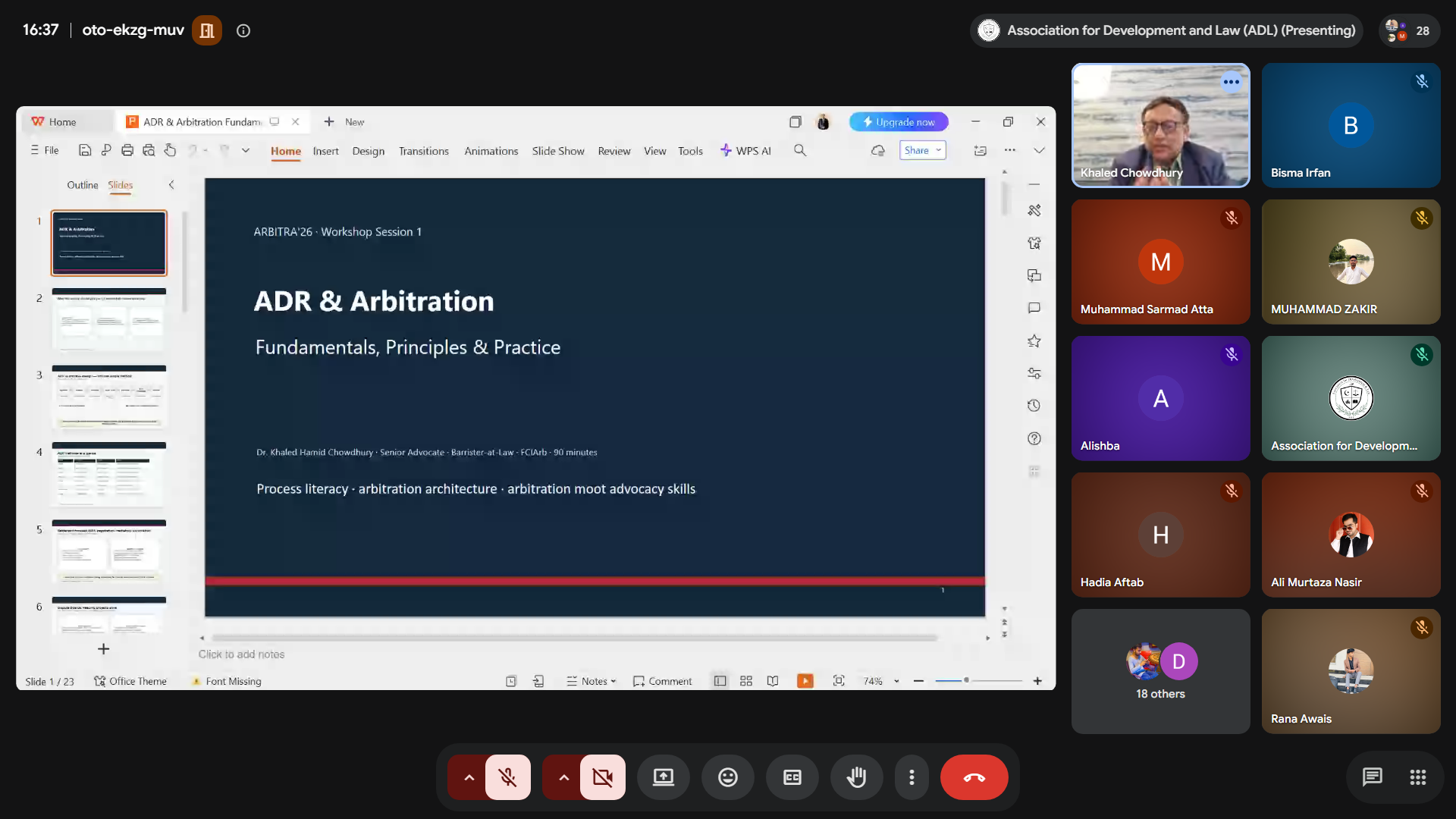 ARBITRA 2026 — THE ARBITRATION WORKSHOP : From ADR Fundamentals to Award Enforcement
